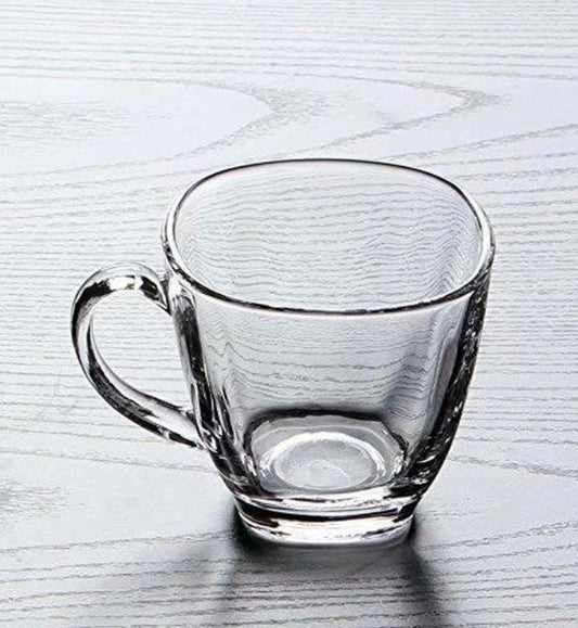 ISP Glass Tea and Coffee Cup , Transparent, 190 ml Glass Coffee Mug  (190 ml)